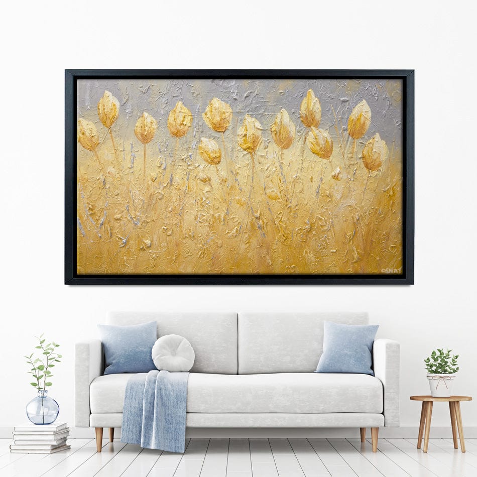 Yellow Tulips Canvas Print wall art product Osnat Tzadok
