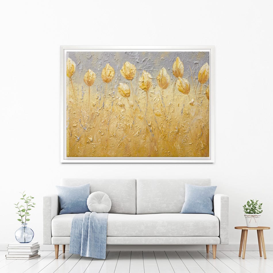 Yellow Tulips Canvas Print wall art product Osnat Tzadok
