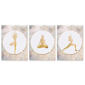 Yoga Trio Canvas Print Yoga Trio Canvas Print wall art product Sarah Manovski