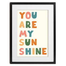 You Are My Sunshine Framed Art Print You Are My Sunshine Framed Art Print wall art product LizavetaS / Shutterstock
