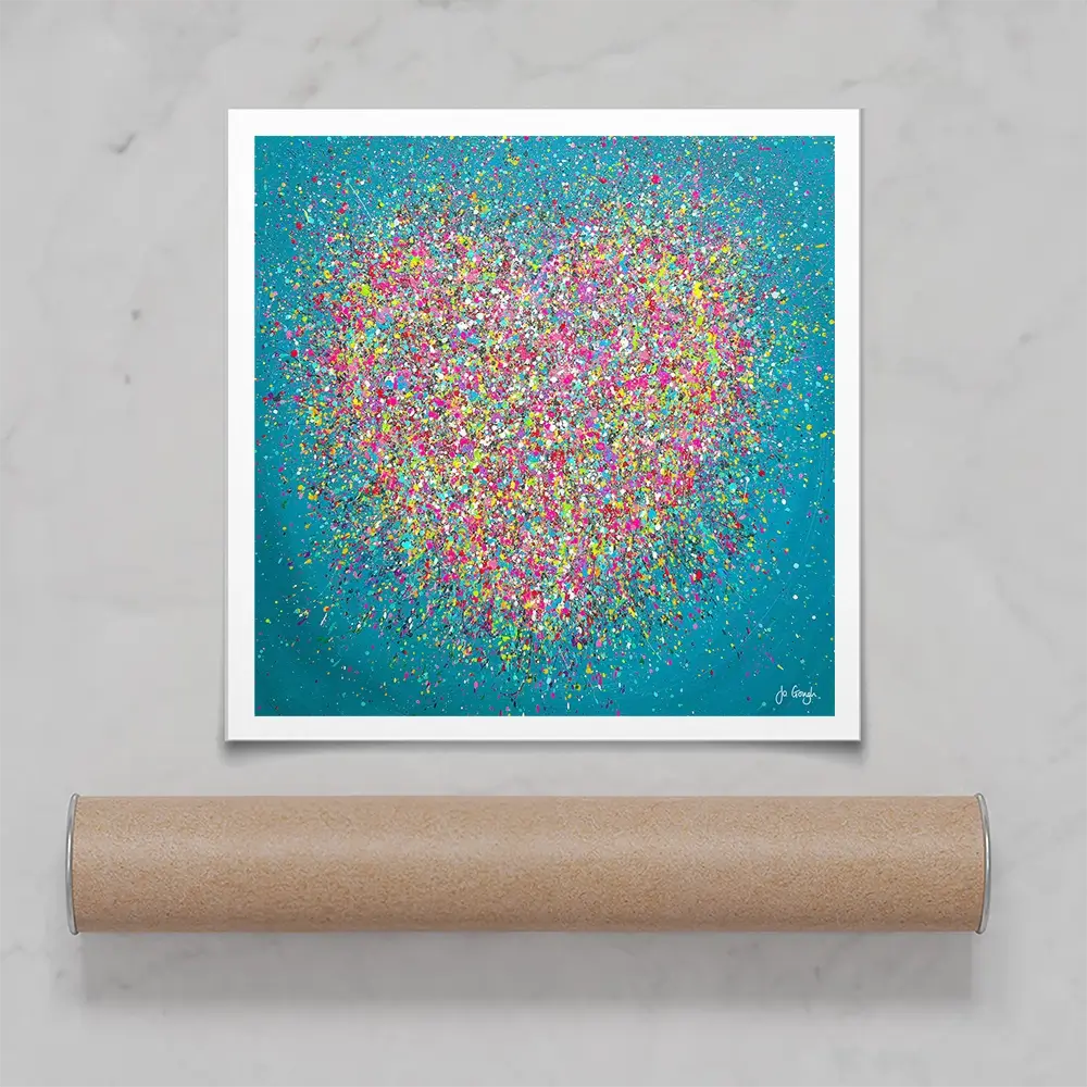 You Make My Heart Smile Square Art Print You Make My Heart Smile Square Art Print wall art product Jo Gough