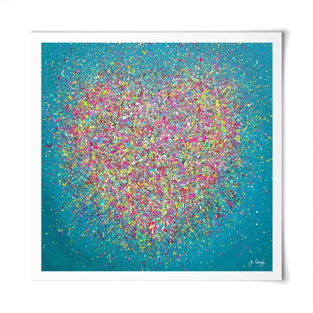 You Make My Heart Smile Square Art Print You Make My Heart Smile Square Art Print wall art product Jo Gough
