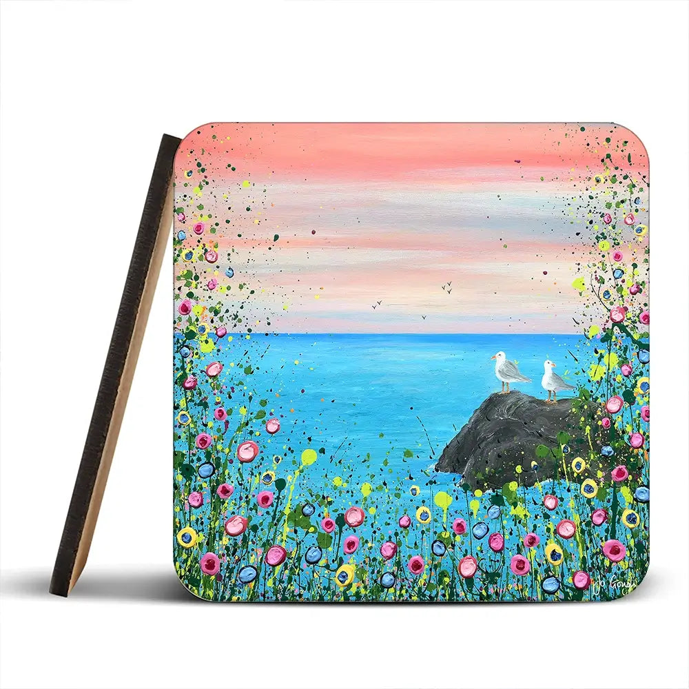 You Me And The Sea Coaster Set You Me And The Sea Coaster Set wall art product Jo Gough