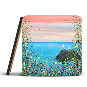 You Me And The Sea Coaster Set You Me And The Sea Coaster Set wall art product Jo Gough