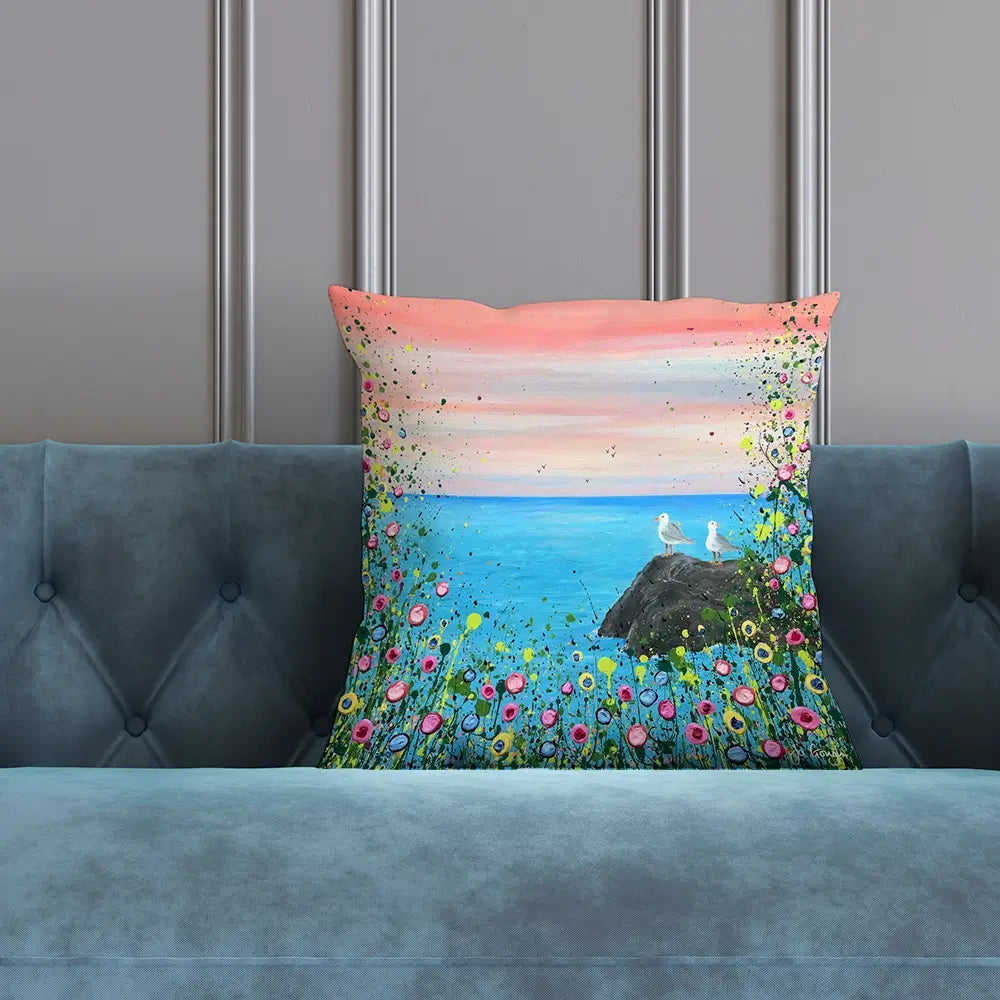 You Me And The Sea Cushion You Me And The Sea Cushion wall art product Jo Gough
