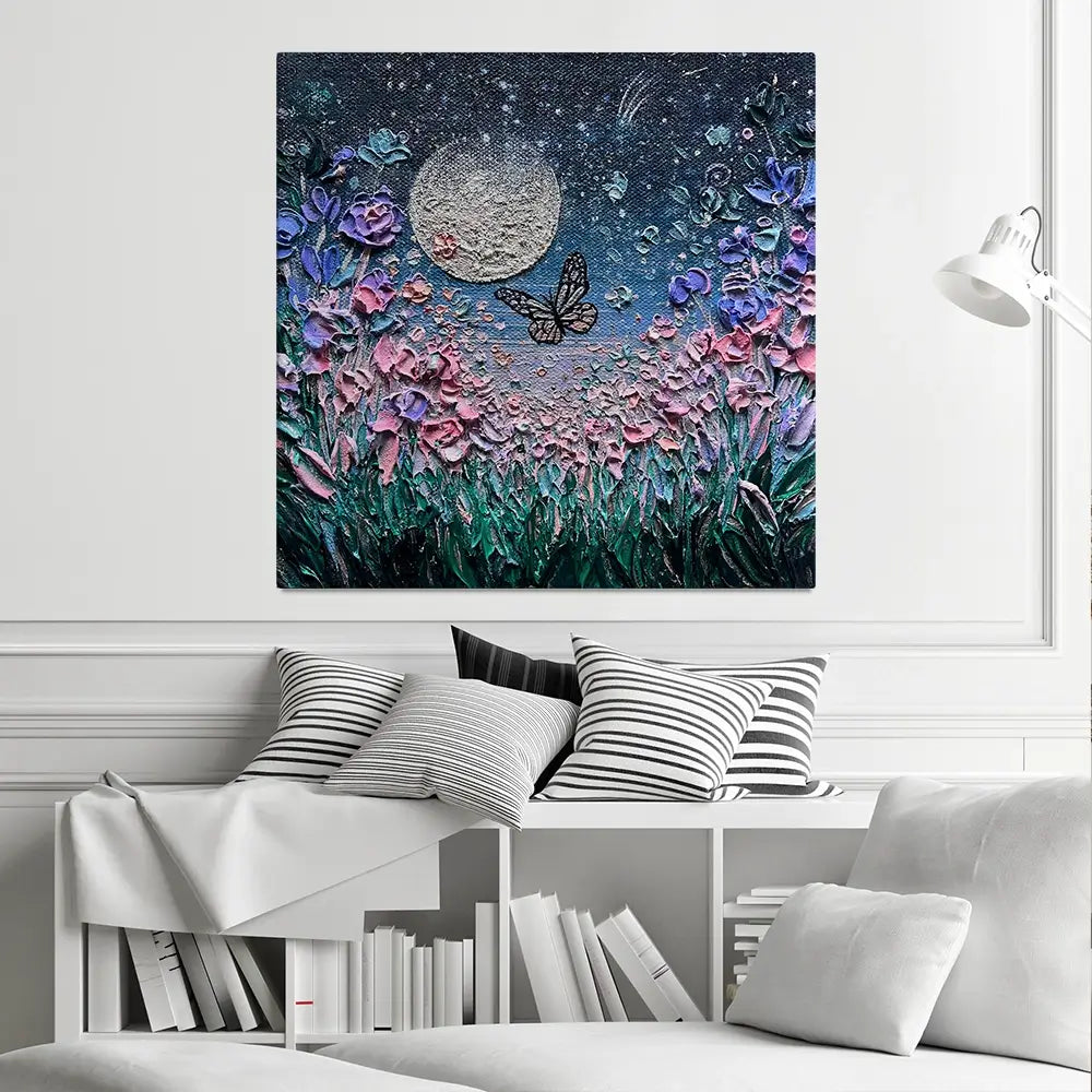 You're My World Square Canvas Print You're My World Square Canvas Print wall art product Nada Khatib