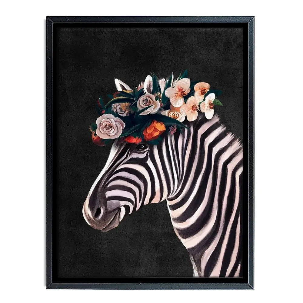Zebra Crown Canvas Print Zebra Crown Canvas Print wall art product Svetlana Aleynikova