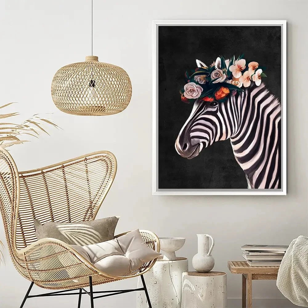 Zebra Crown Canvas Print Zebra Crown Canvas Print wall art product Svetlana Aleynikova