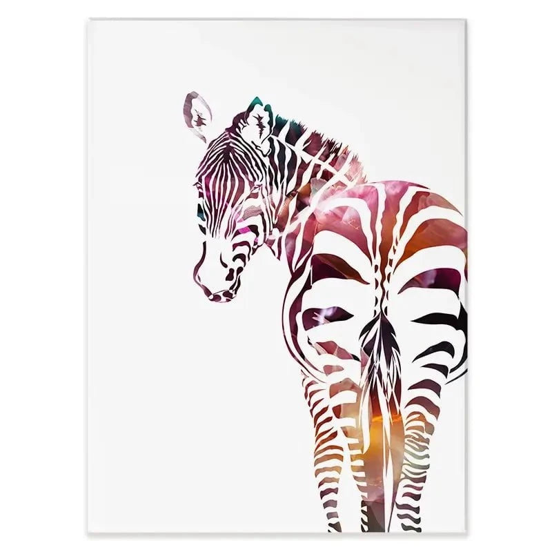 Zebra On White Canvas Print Zebra On White Canvas Print wall art product Sarah Manovski