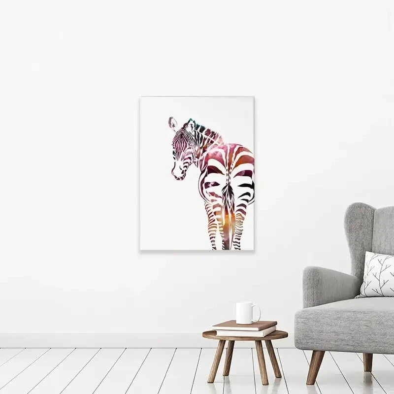 Zebra On White Canvas Print Zebra On White Canvas Print wall art product Sarah Manovski