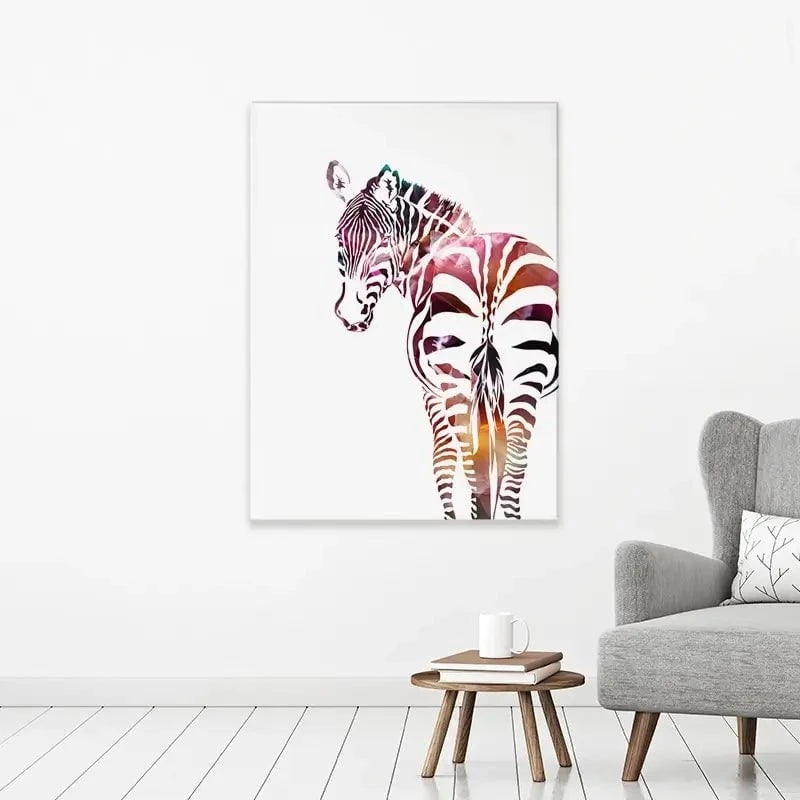 Zebra On White Canvas Print Zebra On White Canvas Print wall art product Sarah Manovski