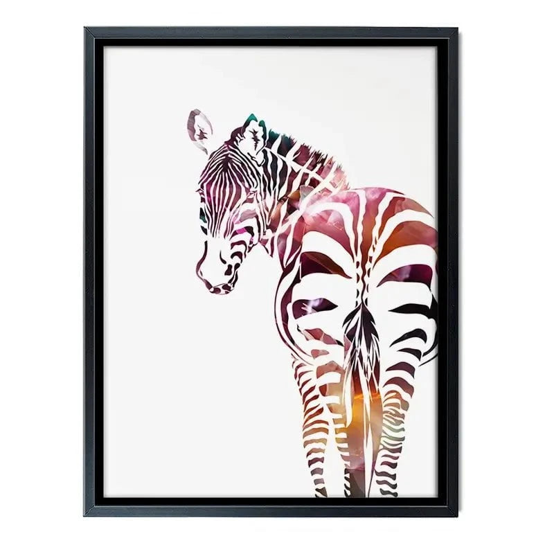 Zebra On White Canvas Print Zebra On White Canvas Print wall art product Sarah Manovski