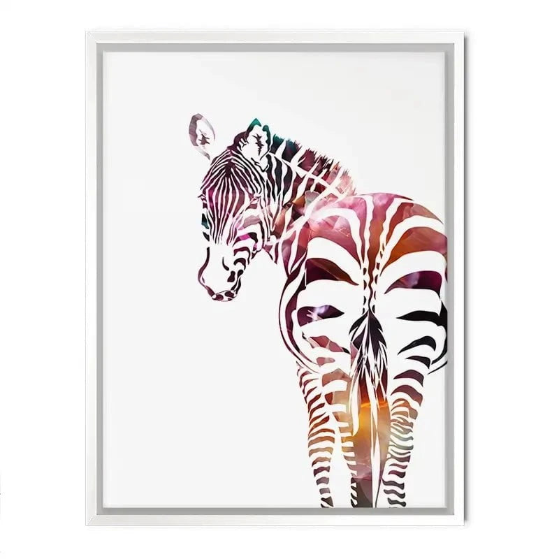 Zebra On White Canvas Print Zebra On White Canvas Print wall art product Sarah Manovski