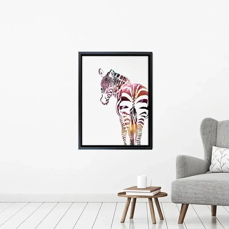 Zebra On White Canvas Print Zebra On White Canvas Print wall art product Sarah Manovski