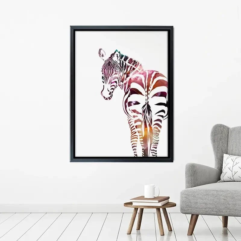 Zebra On White Canvas Print Zebra On White Canvas Print wall art product Sarah Manovski