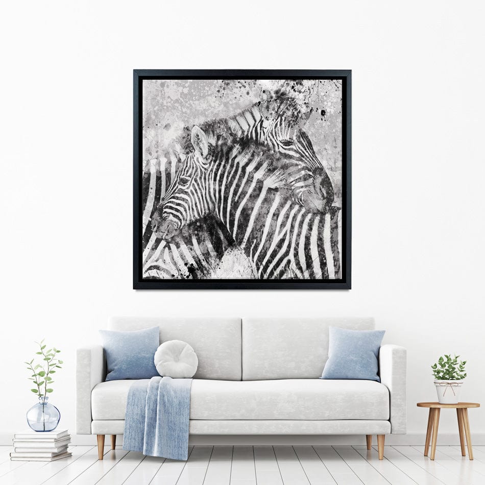 Zebra Pair Canvas Print wall art product Carol Robinson