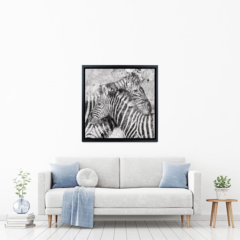 Zebra Pair Canvas Print wall art product Carol Robinson
