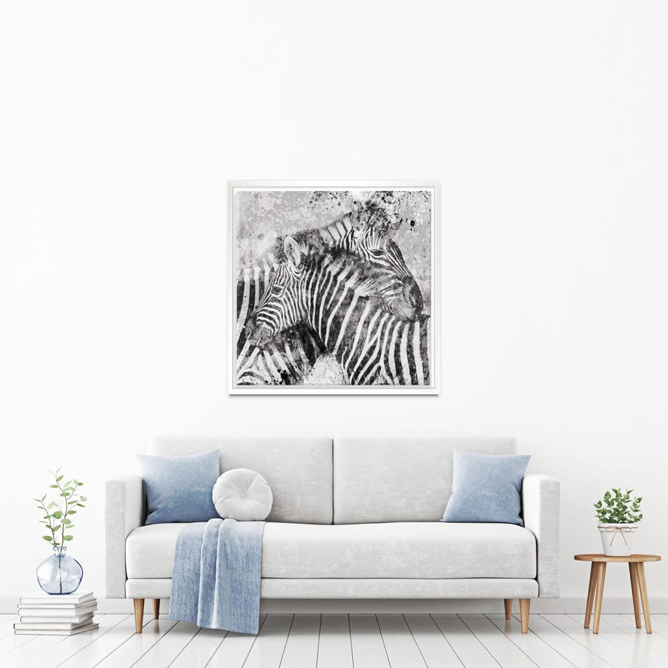 Zebra Pair Canvas Print wall art product Carol Robinson