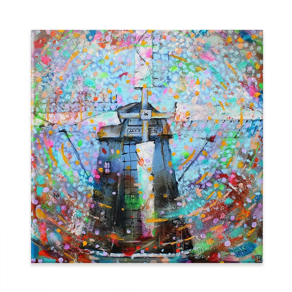 Zwarte Molen Square Canvas Print Zwarte Molen Square Canvas Print wall art product Studio Paint-Ing