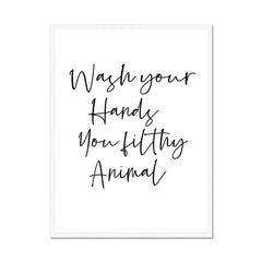 Wash Your Hands Framed Print