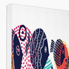 Colourful Swimming Fish Canvas Print