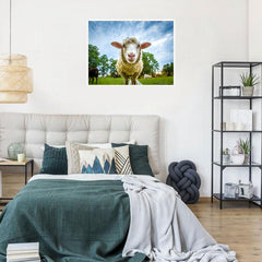 Watching Ewe Framed Print