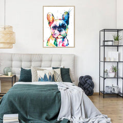 Watercolour Frenchie Framed Print