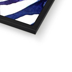 Watercolour Zebra Framed Print
