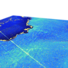 Electric Blue Marble Canvas Print