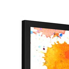 Watercolour Paint Splash Framed Print