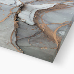 Fifty Shades Of Grey Marble Canvas Print