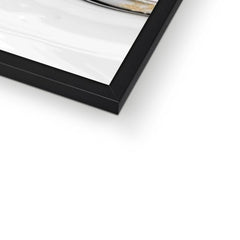 Grey Marble Landscape Framed Print