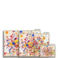Watercolour Paint Splash Framed Print