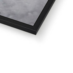 Charcoal Marble Abstract Framed Print