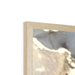Grey Marble Tones Framed Print