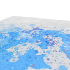 World Map Paint Splash Canvas Print