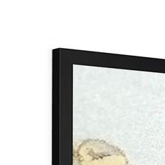 Charcoal Marble Abstract Framed Print