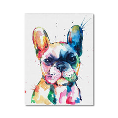 Watercolour Frenchie Canvas Print