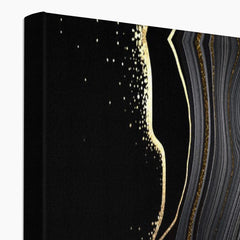 Black Marble Canvas Print