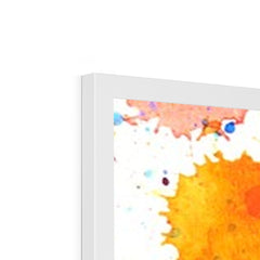 Watercolour Paint Splash Framed Print