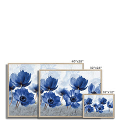 Blue Flowers Framed Print