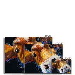 Nosy Cow Canvas Print