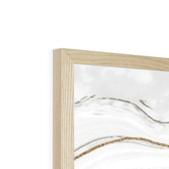 Grey Marble Landscape Framed Print