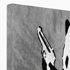 Panda Holding Guns Canvas Print