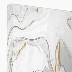 Grey Marble Landscape Canvas Print