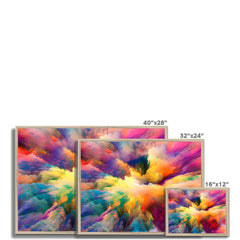 Abstract Colour Explosion Framed Print