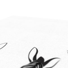 Line Of Zebras Canvas Print