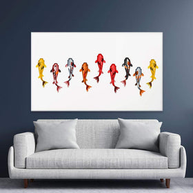 9 Koi Fish Canvas Print wall art product Artitok / Shutterstock