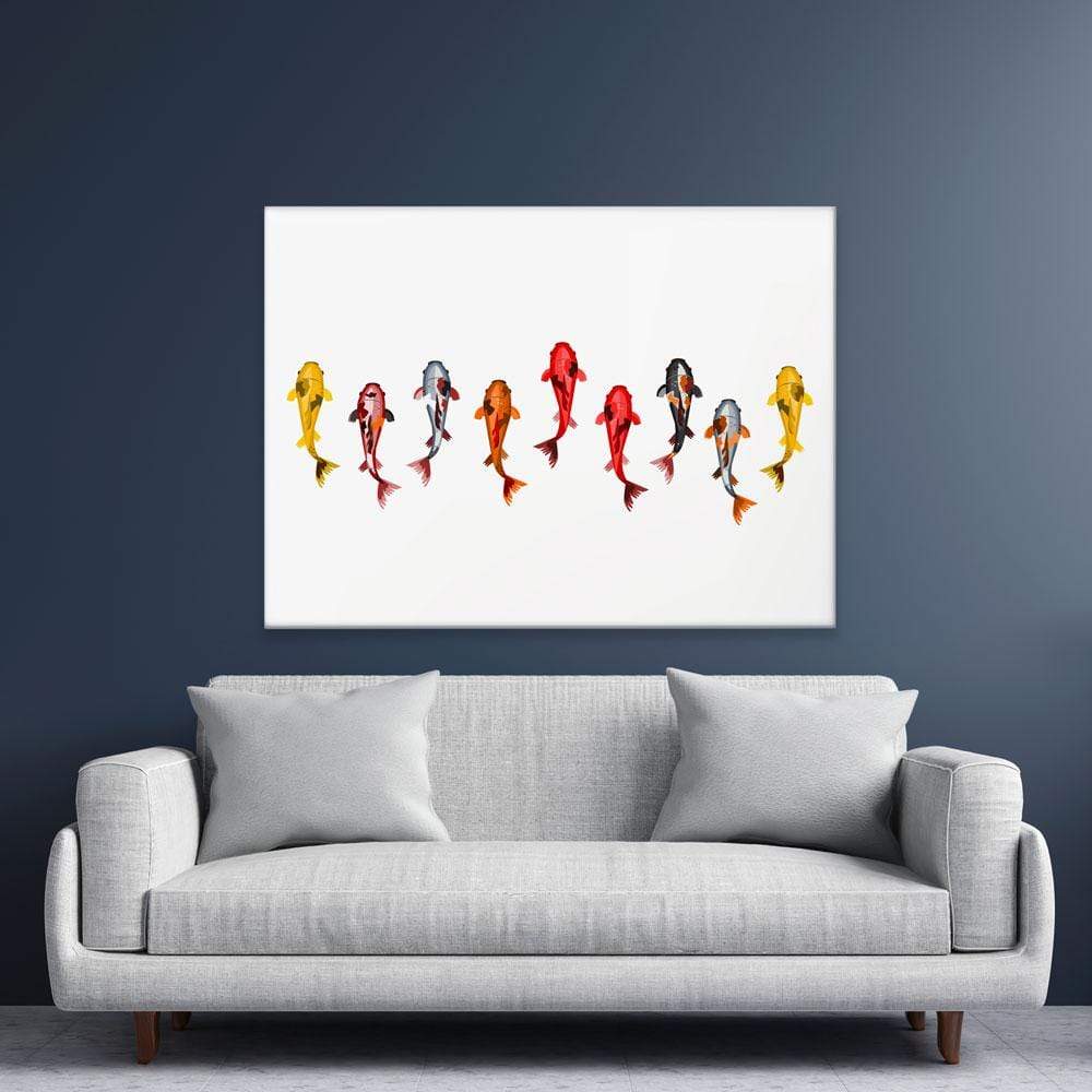 9 Koi Fish Canvas Print wall art product Artitok / Shutterstock