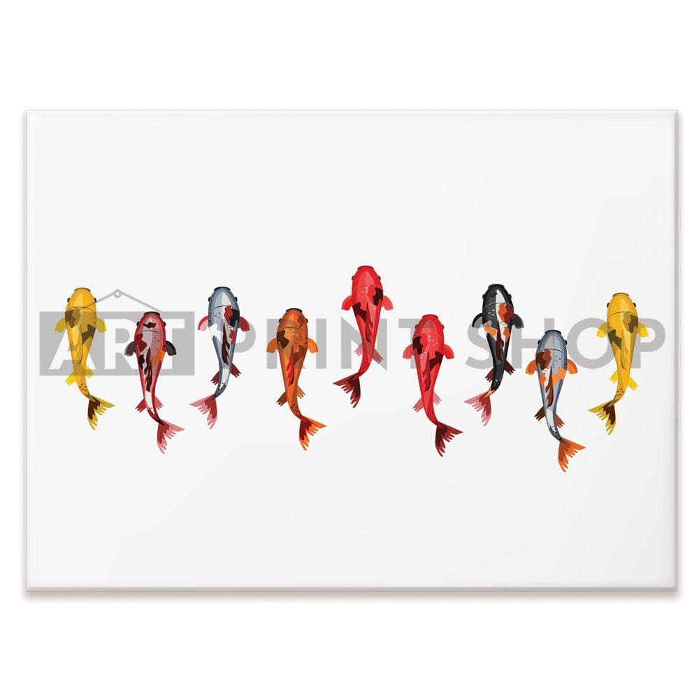 9 Koi Fish Canvas Print wall art product Artitok / Shutterstock
